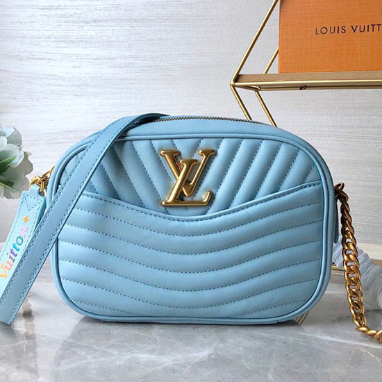 Louis Vuitton нова вълна чанта за фотоапарат синя M53682