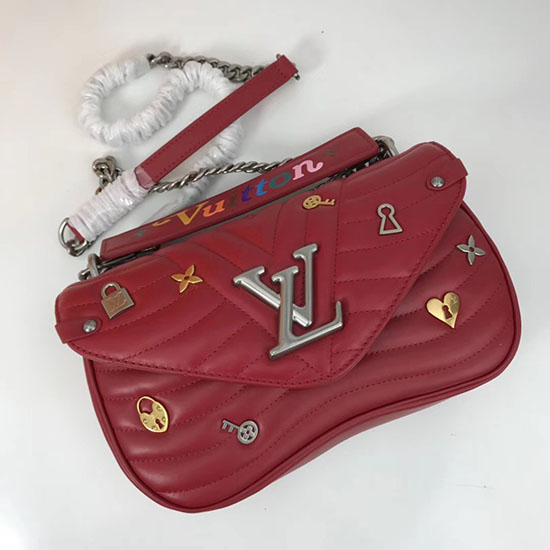 Louis Vuitton нова вълна чанта с верига Mm червена M52913