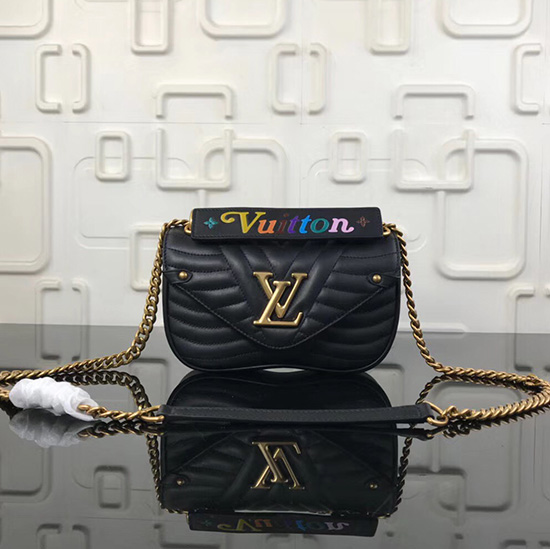 Louis Vuitton нова вълна чанта с верига Pm Noir M51683