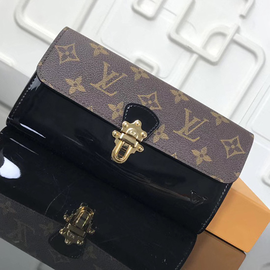 Louis Vuitton портфейл черешово дърво Noir M62558