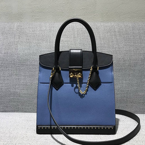 Louis Vuitton телешка кожа Cour Marly Pm Blue M51654