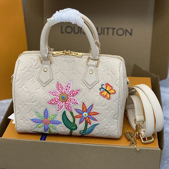 Lv X Yk Speedy Bandouliere 25 крем M46415