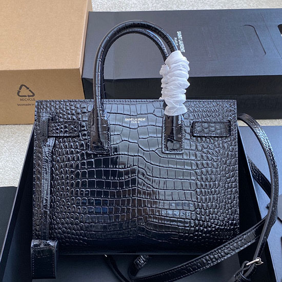 Saint Laurent Sac De Jour бебешка чанта черна 421863