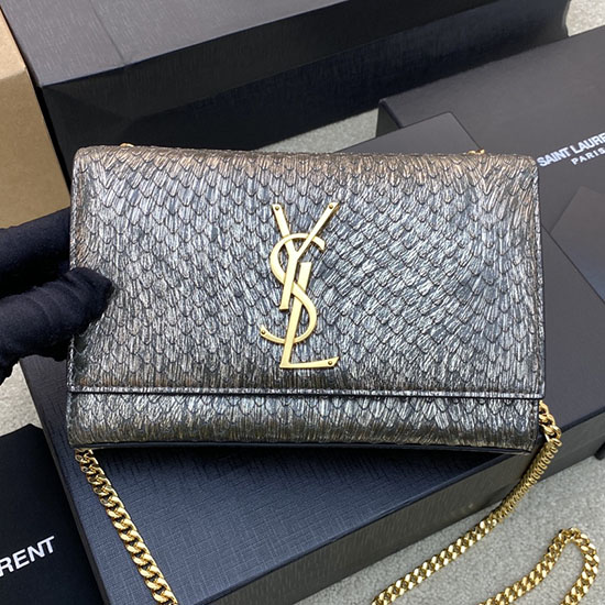 Saint Laurent Кейт малка чанта с верига златен хардуер 469390