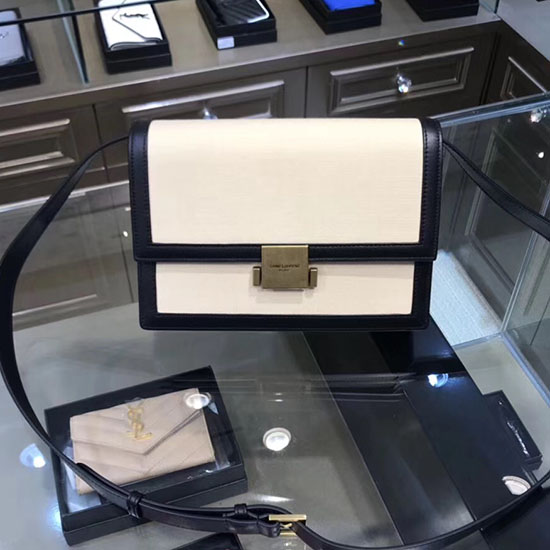 Saint Laurent средна платнена чанта Bellechasse черна 482044