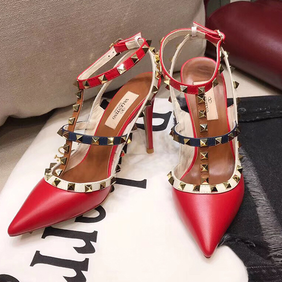 Valentino Rockstud клетка помпа 95 мм Vs06071