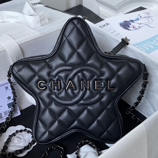 Дамска чанта звезда на Chanel черна As4579