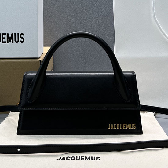 дълга дамска чанта Jacquemus от телешка кожа Le Chiquito J2053