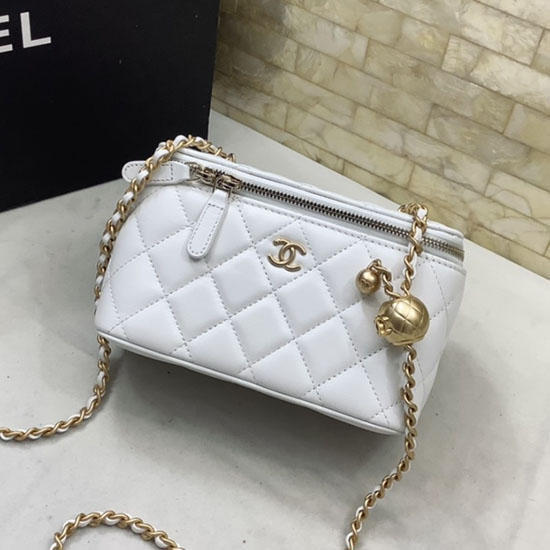 клъч Chanel с верига бял Ap2303