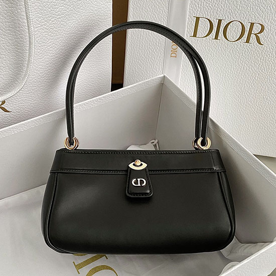 малка кожена чанта за ключове Dior черна D6098