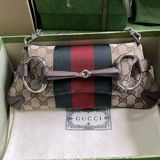 малка чанта през рамо Gucci Horsebit 764339