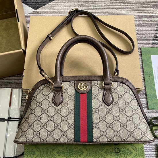 малка чанта с горна дръжка Gucci Ophidia 795249