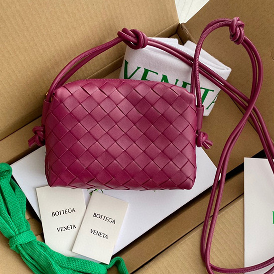 мини кожена чанта за през рамо Bottega Veneta B6666838