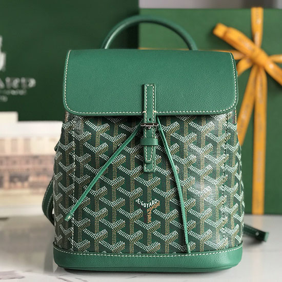 мини раница Goyard Alpin зелена G10301