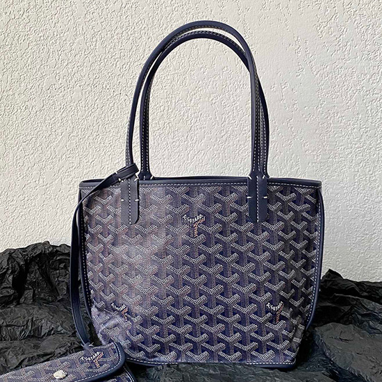 мини чанта Goyard Anjou синя G6003