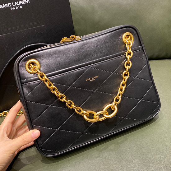 мини чанта Saint Laurent Le Maillon черна 669308