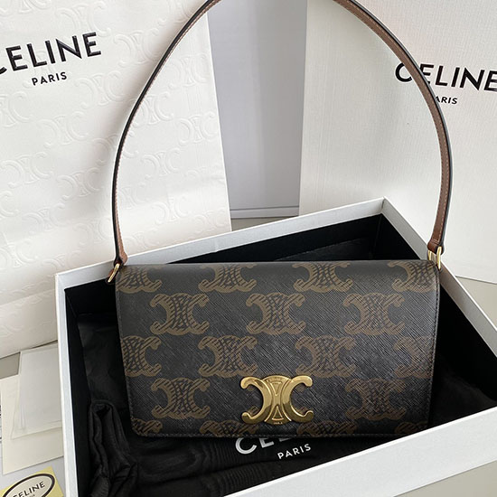 платнена чанта Celine Trapeze Triomphe C35038