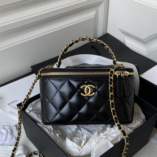 тоалетна чанта Chanel черна Ap3243