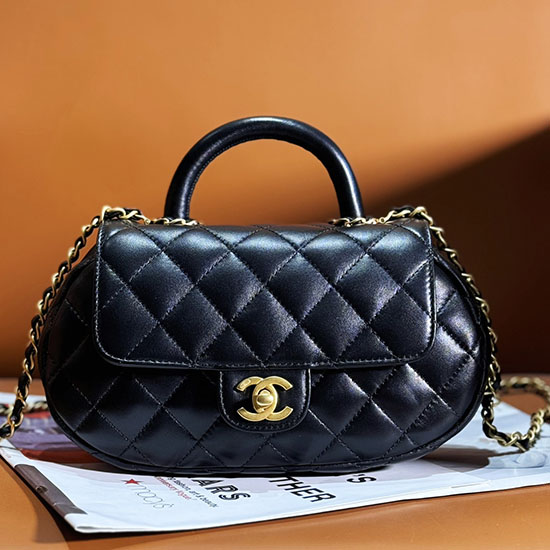 чанта Chanel с горна дръжка черна As4569