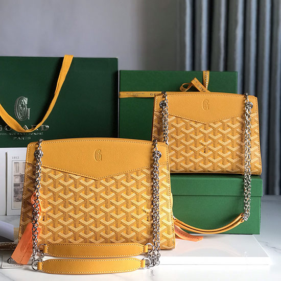 чанта Goyard Rouette структура G020234 жълта