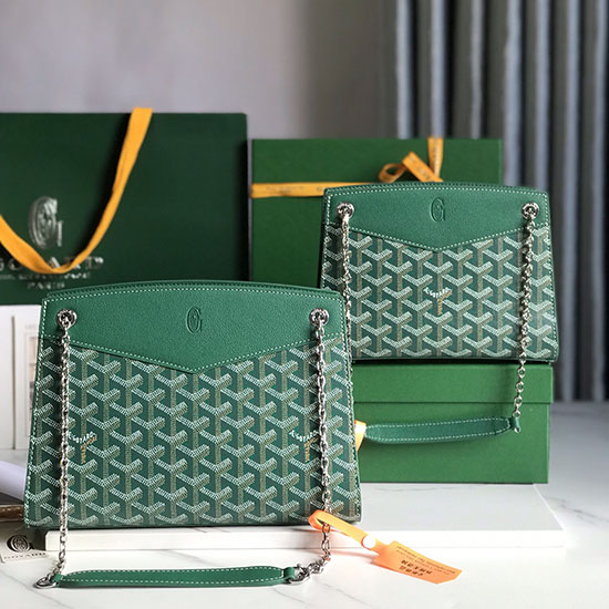 чанта Goyard Rouette структура G020234 зелена