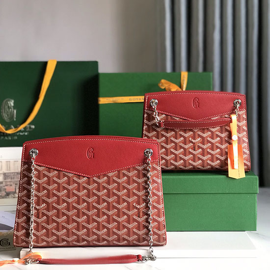 чанта Goyard Rouette структура G020234 червена