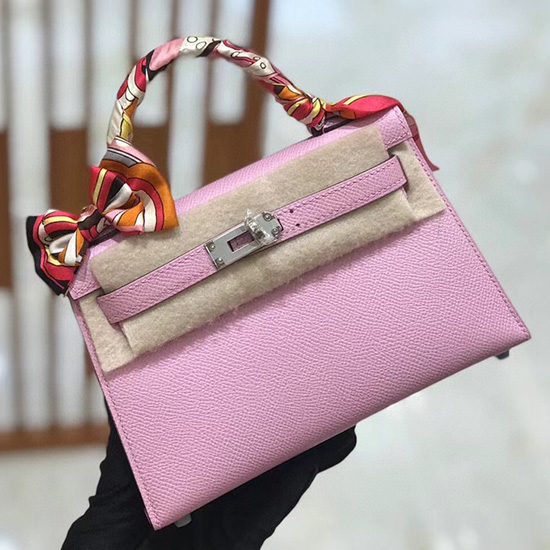 чанта Hermes Mini Kelly Ii Mauve Sylvestre H82401