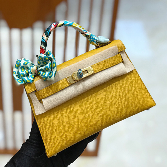 чанта Hermes Mini Kelly Ii Miel H82401