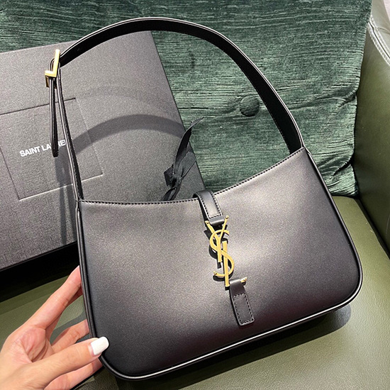 чанта Hobo от гладка кожа с монограм на Saint Laurent 657228