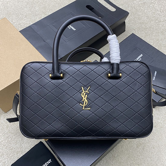 чанта Lyia Duffle от агнешка кожа на Saint Laurent 766785