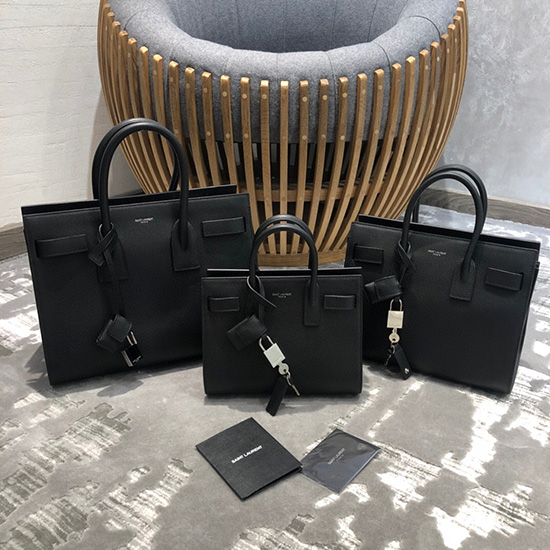 чанта Saint Laurent Sac De Jour черна 324823