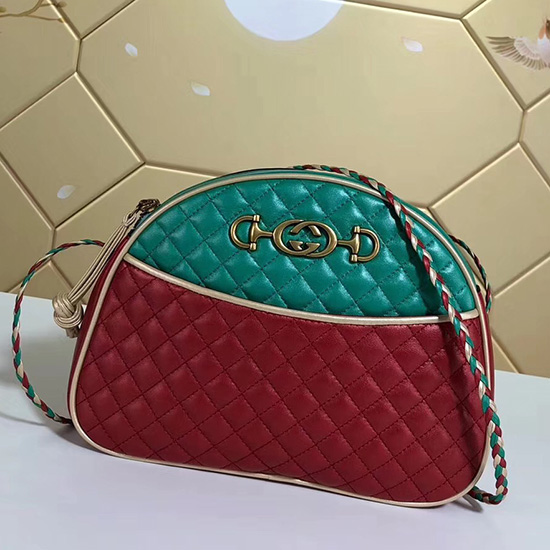 чанта през рамо Gucci от агнешка кожа 510388