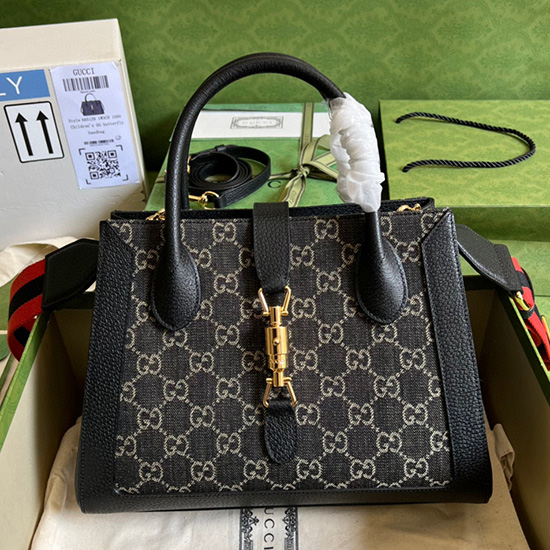 черна дънкова чанта Gucci 685129