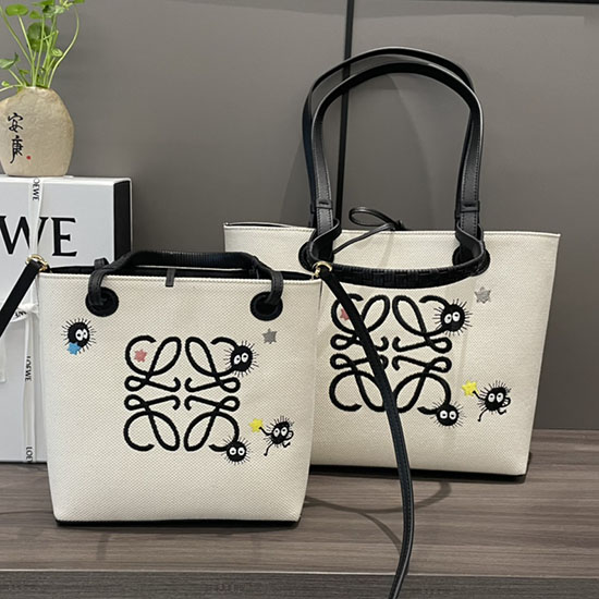 черна чанта Loewe Anagram L062186