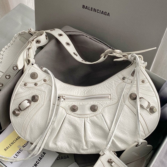 Balenciaga Le Cagole Taška Přes Rameno Bílá B67137