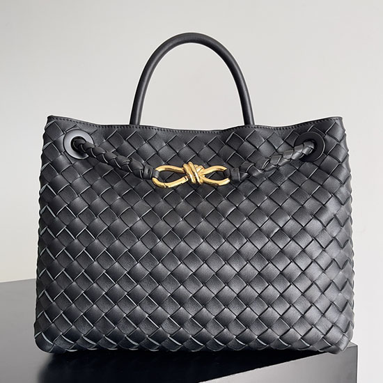 Bottega Veneta Střední Andiamo Taška černá B743572