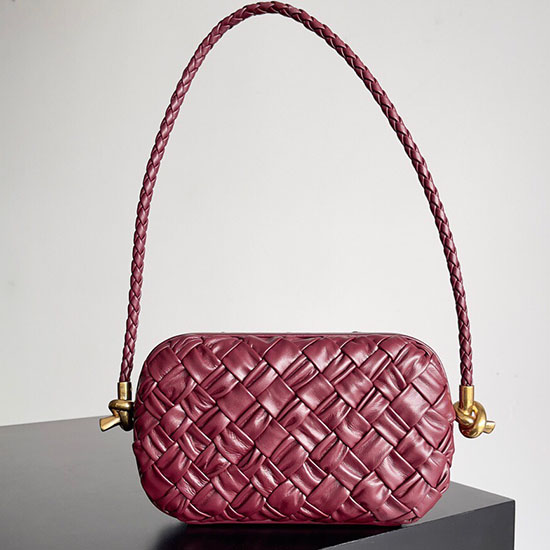 Bottega Veneta Uzel Na řemínku Vínový B717623