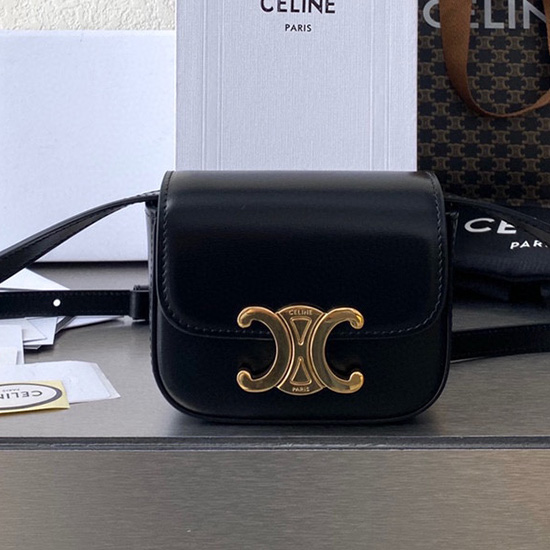 Celine Mini Triomphe Black C35021