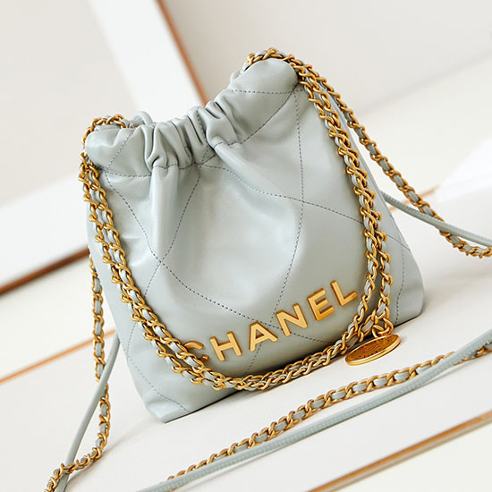 Chanel 22 Mini Kabelka As3980 šedá