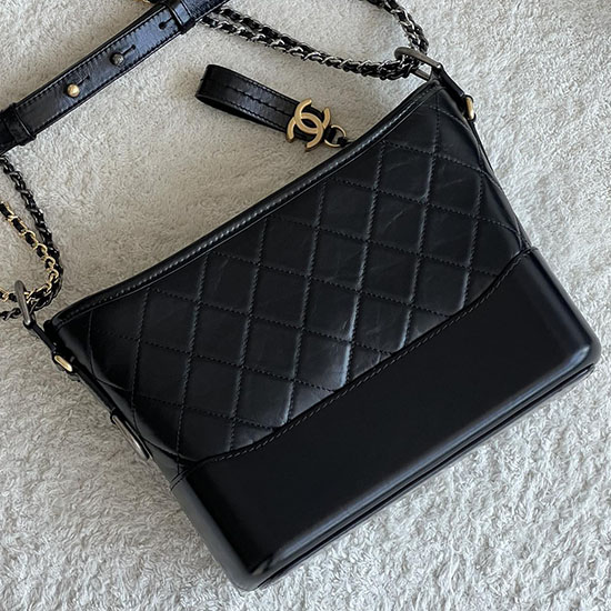 Chanel Gabrielle Střední Hobo Taška černá A91521