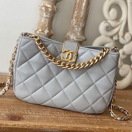 Chanel Hobo Kabelka šedá As3476