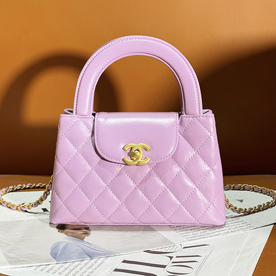 Chanel Mini Kelly Nákupní Taška Fialová As4416