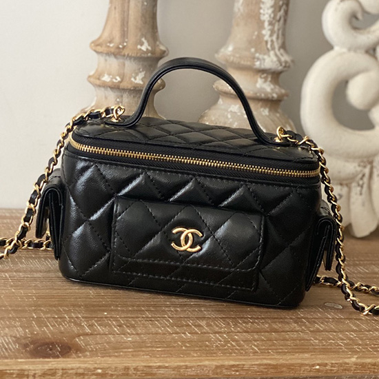 Chanel Mini Kožená Taška Přes Rameno černá Ap81231