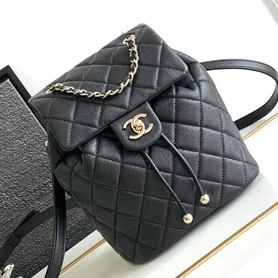 Chanel Mini Městský Duch Batoh černý As2316