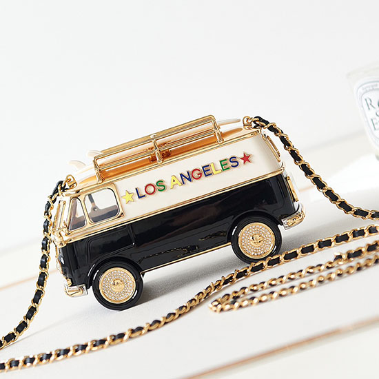 Chanel Mini Van Minaudiere Black As4590