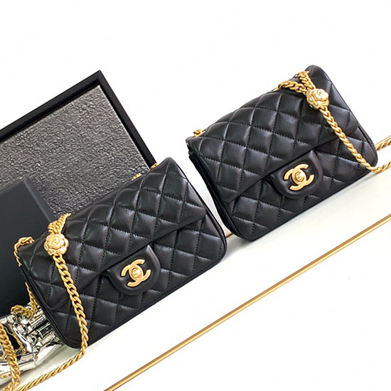 Chanel Small Flap Bag Black As2323