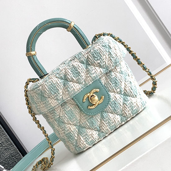 Chanel Small Vanity Case Blue As3973