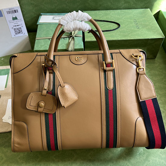 Extra Velká Taška Gucci Bauletto Hnědá 715671