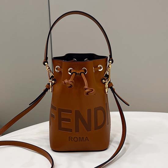 Fendi Mon Tresor Bucket Bag Brown F8288