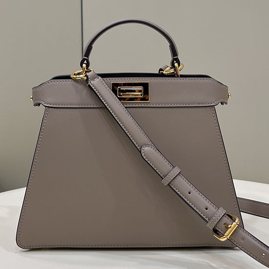 Fendi Peekaboo Iseeu Malá Taška šedá F80011a